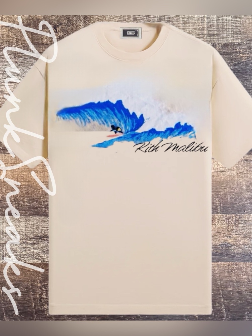 KITH Malibu Surf Vintage Tee • Store Exclusive • Tan • 2024